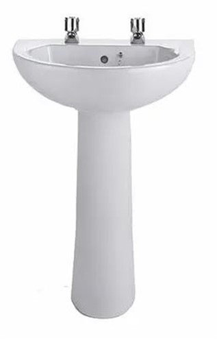 Twyford White basin 550mm 2TH